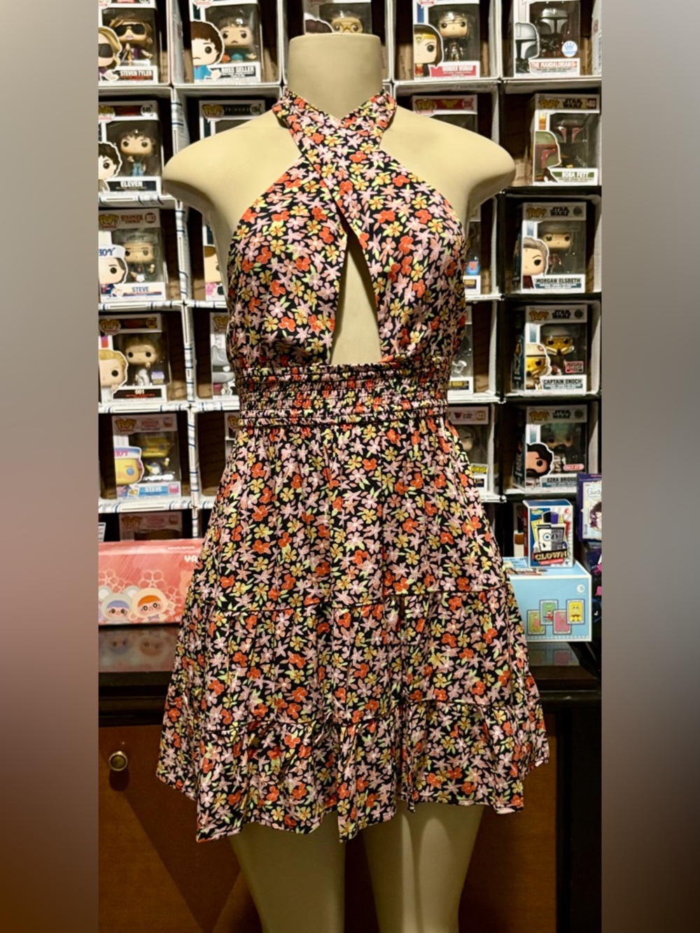 Floral Halter Dress